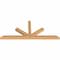 Ekena Millwork Saratoga Timber Gable Bracket, Western Red Cedar, 72"W x 30"H x 3 1/2"D x 3 1/2"F, 10/12 Pitch GBW072X30X0404SAR00SWR - alternate 2